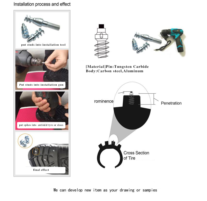 studs installation Chave de fenda para pneus jx120