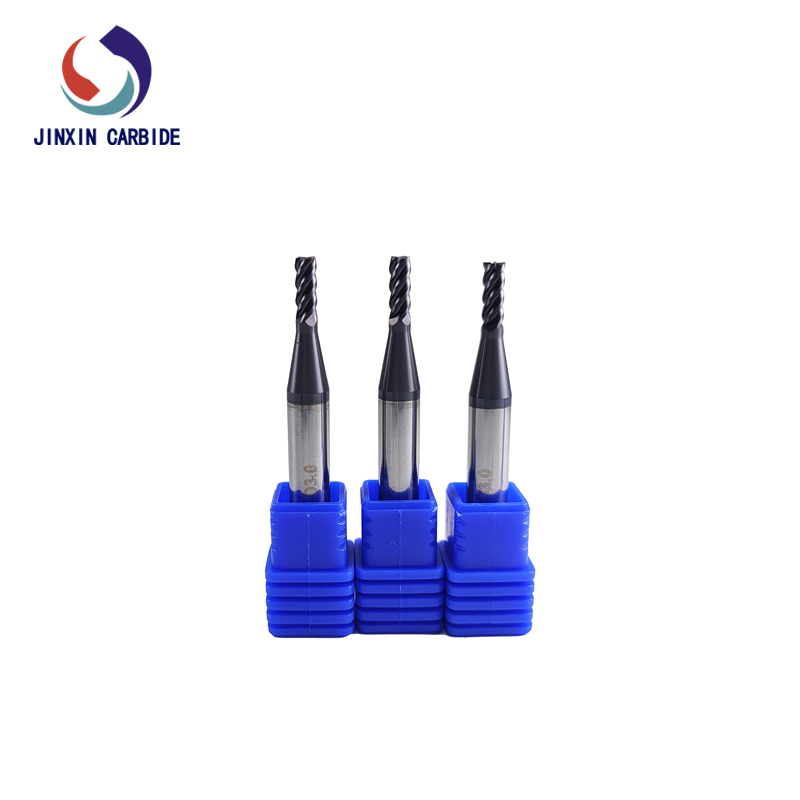 Fresas de topo de carboneto de tungstênio HRC 60 para corte de aço