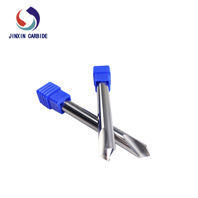 Broca de ponto fixo de carboneto de tungstênio sólido para perfuração de metal para usinagem de alta precisão