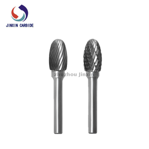 Tipo e forma oval de tungstênio carboneto rotativo Burrs Arquivo