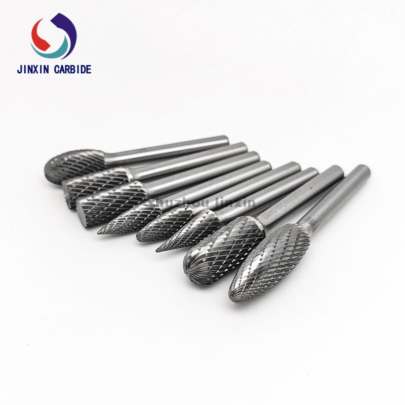 Fabricação de rebarba rotativa de carboneto de tungstênio 8pcs definida com caixa cinza