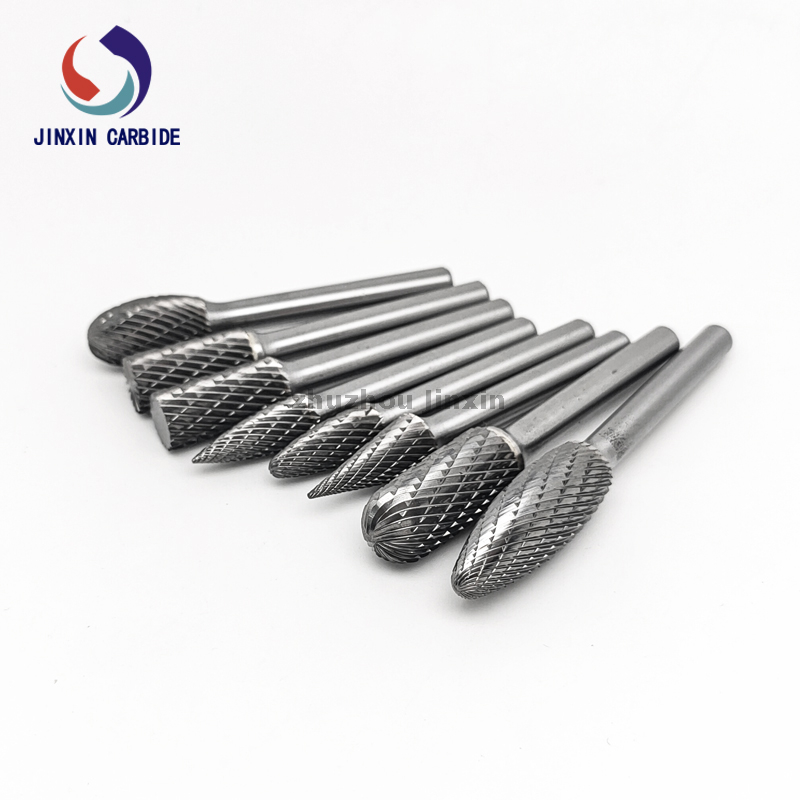 Fabricação de rebarba rotativa de carboneto de tungstênio 8pcs definida com caixa cinza