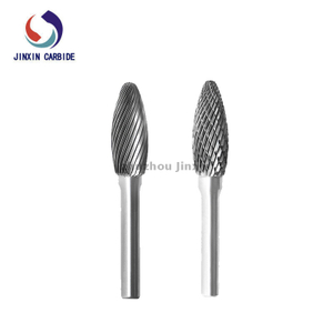 Tipo H forma de chama tungstênio carboneto rotativo rebarbas 