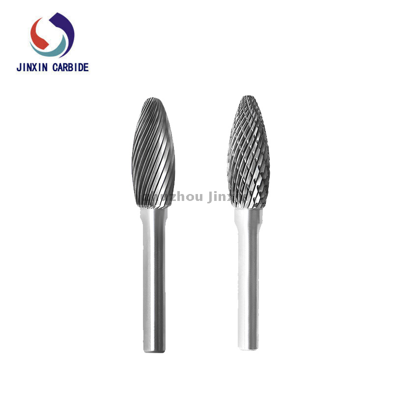 Tipo H forma de chama tungstênio carboneto rotativo rebarbas 