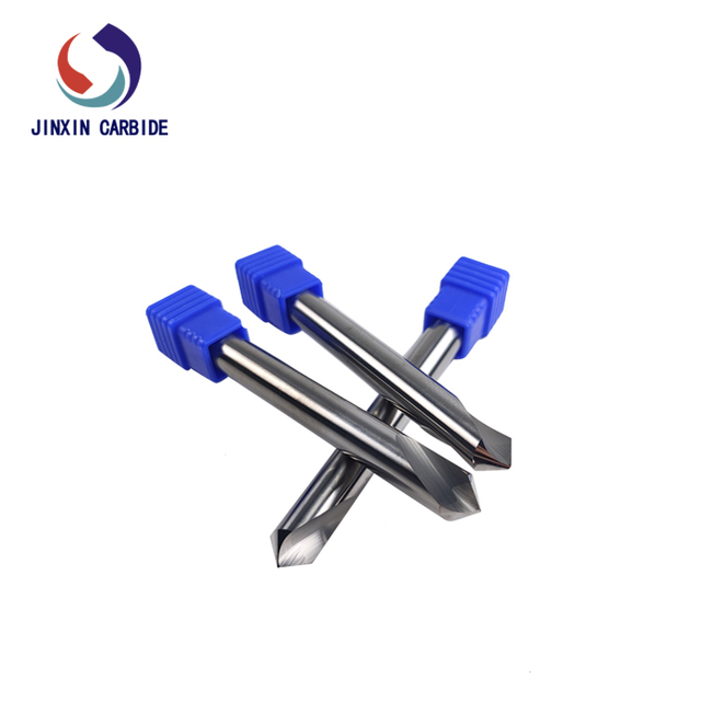 Broca central de carboneto de tungstênio de alta dureza para perfuração de metal para usinagem de peças de precisão