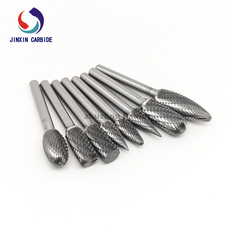 Fabricação de rebarba rotativa de carboneto de tungstênio 8pcs definida com caixa cinza