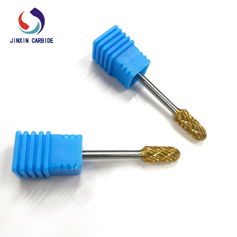 Babras rotativas de carboneto de tungstênio de 6 mm com revestimento de ouro