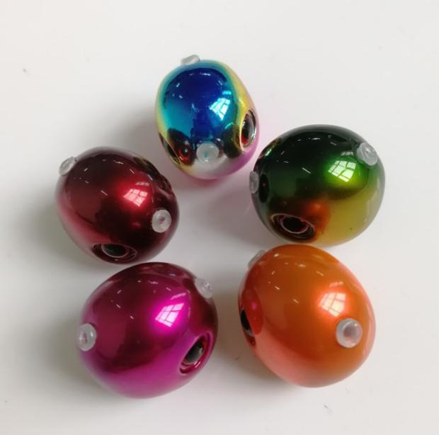 45g -200g chumbada de pesca de cabeça de pássaro de tungstênio pintada