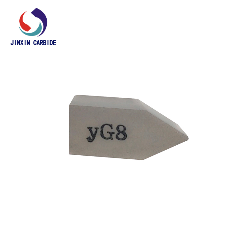 Inserções soldadas de carboneto de tungstênio YG8 C122 para torneamento de aço