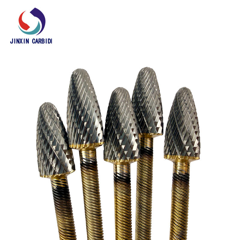 Rebarbas flexíveis do carboneto de tungstênio da haste para moer paredes internas dos tubos